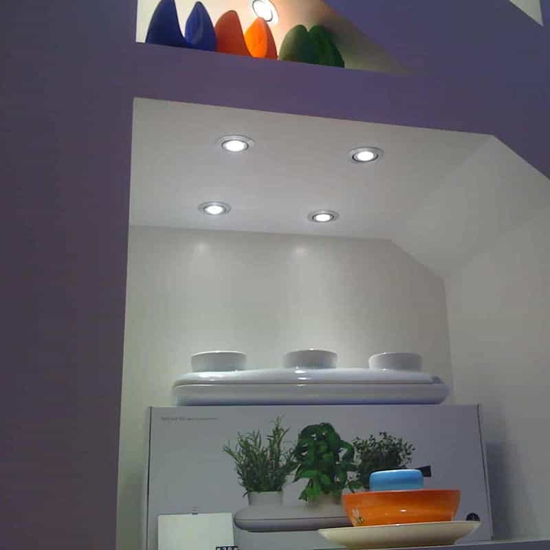 LDC001A 3 watt silver recessed LED downlight