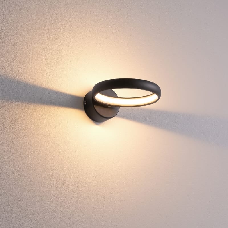 LWA222-BK 6 watt modern round decoraitve interior LED wall sconce