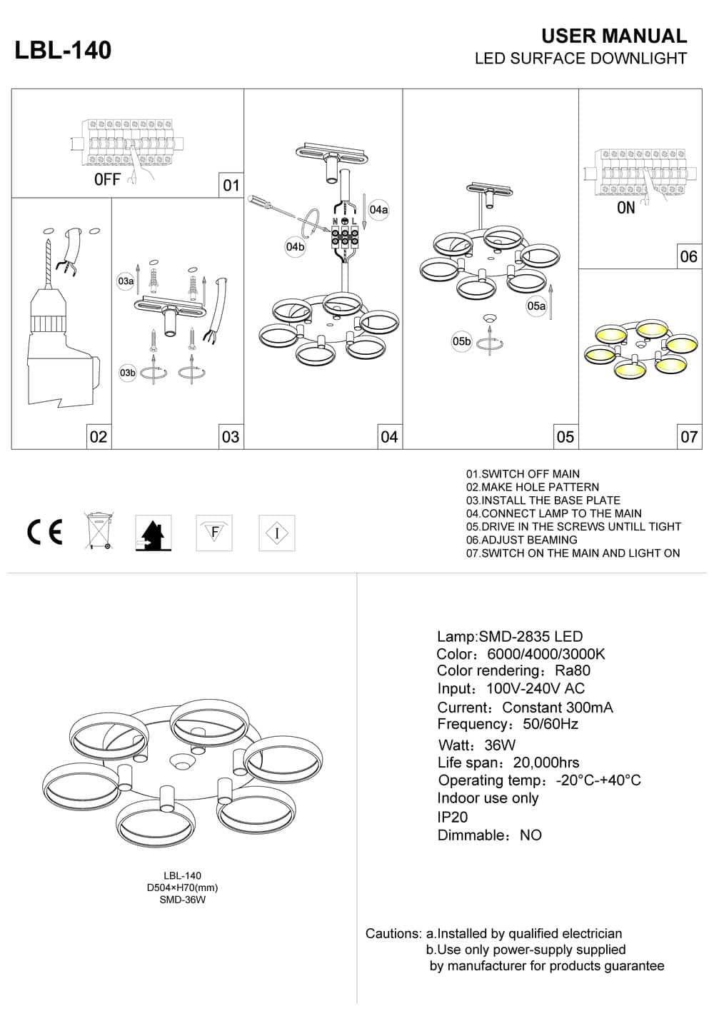 black large flush ceiling light installation guide