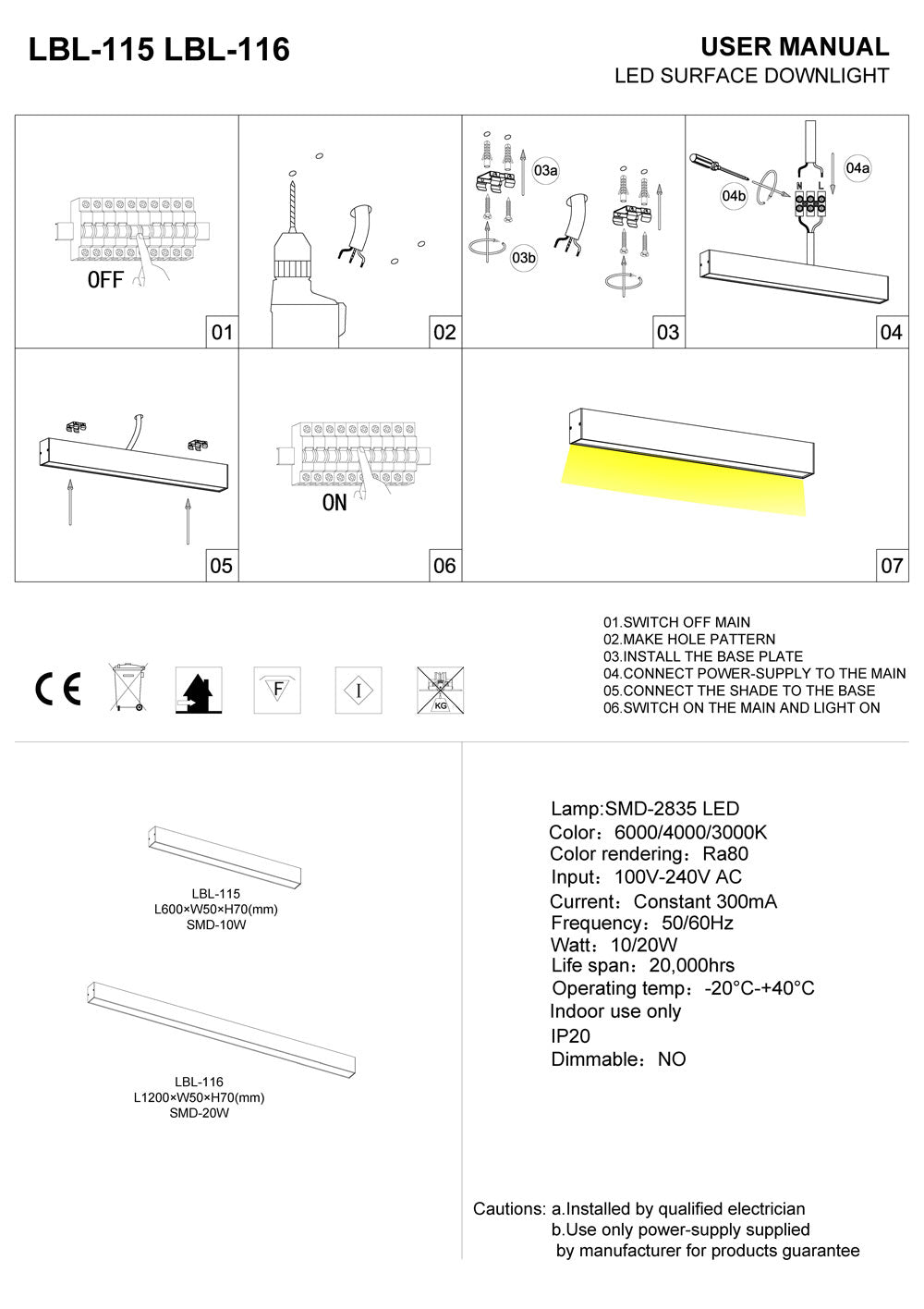 silver slim surface downlight installation guide