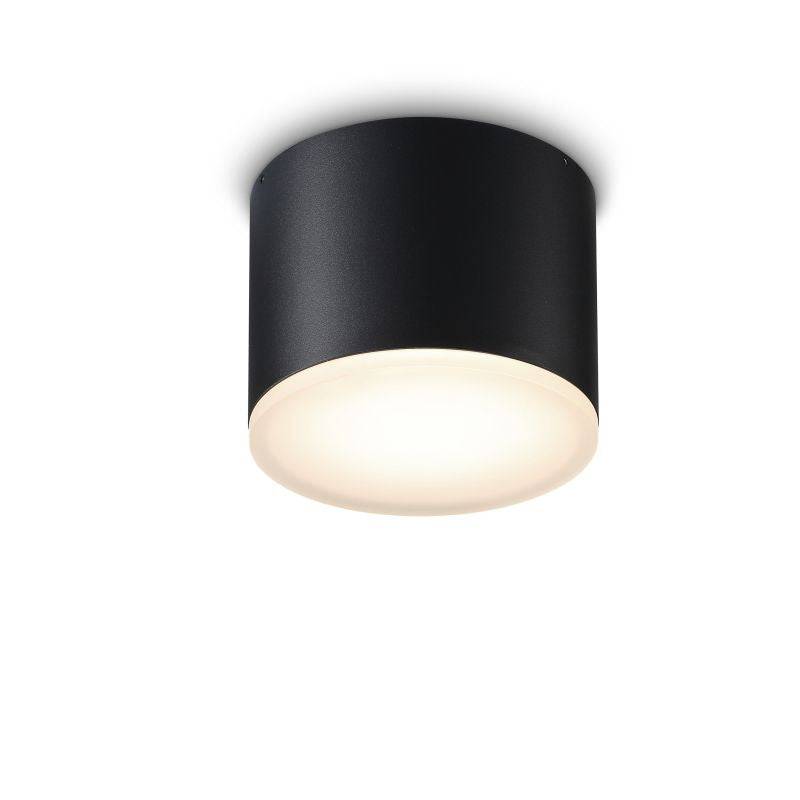 20 Watt Round Black Waterproof Outdoor Downlight on a white background