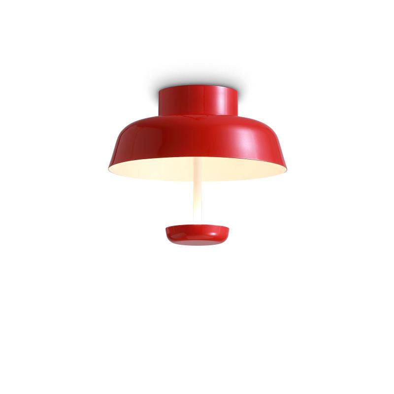 6 Watt Round Red Modern Semi Flush Ceiling Light - Ultra Beam Lighting Ltd