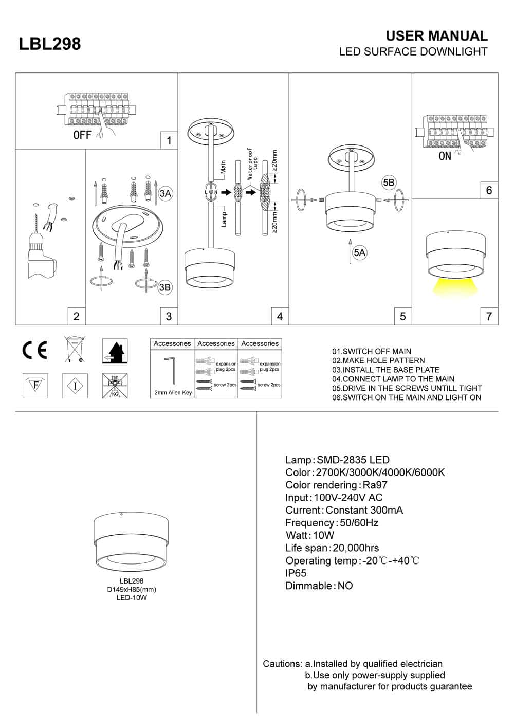 white outdoor ceiling mount light installation guide