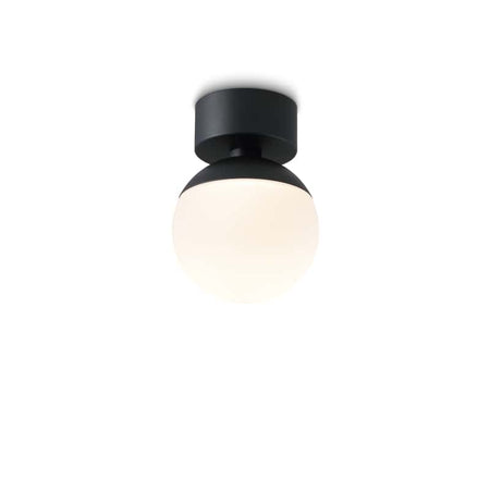 6 Watt Black Globe Flush Mount Light - Ultra Beam Lighting Ltd