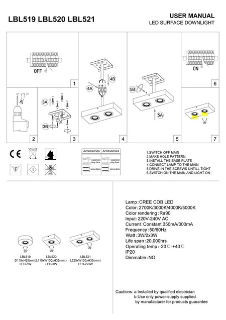 black slimline surface ceiling downlight installation guide 