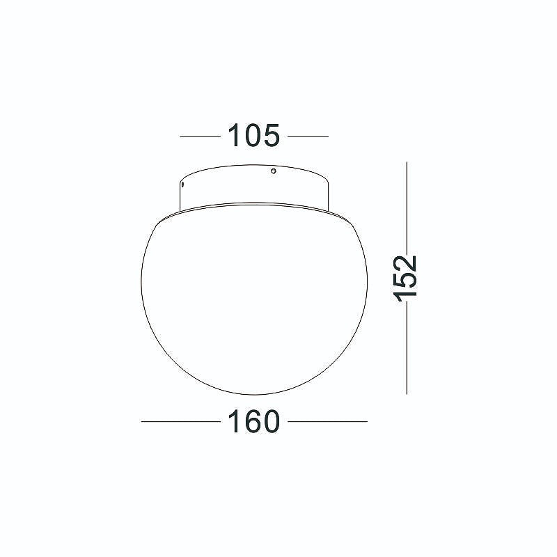 exterior ceiling light fixture technical drawing 