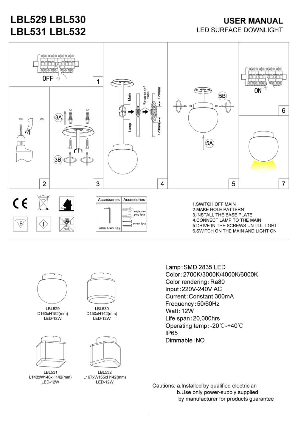 outdoor LED ceiling light installation guide