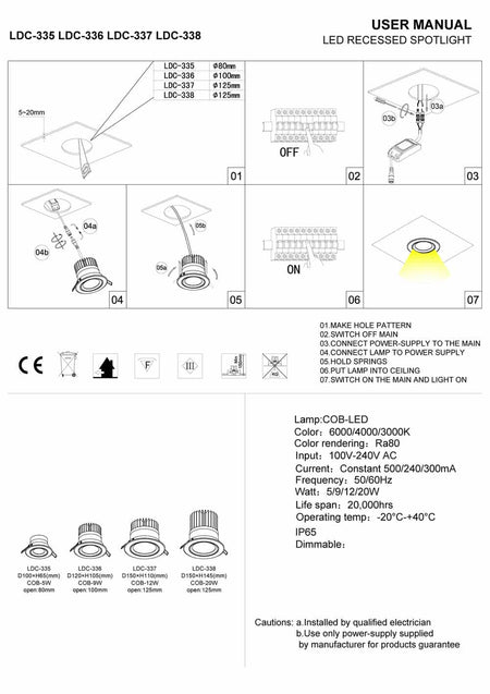 black recessed bathroom spotlight installation guide