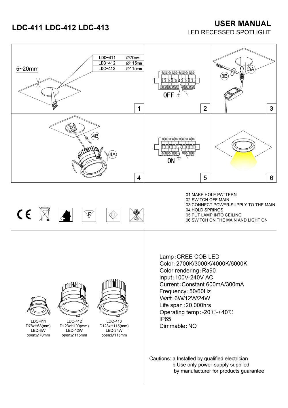 black outdoor downlight installation guide