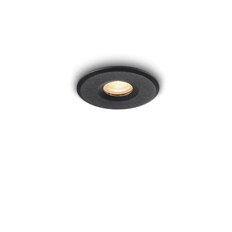 Mini recessed spot lamp on a white background