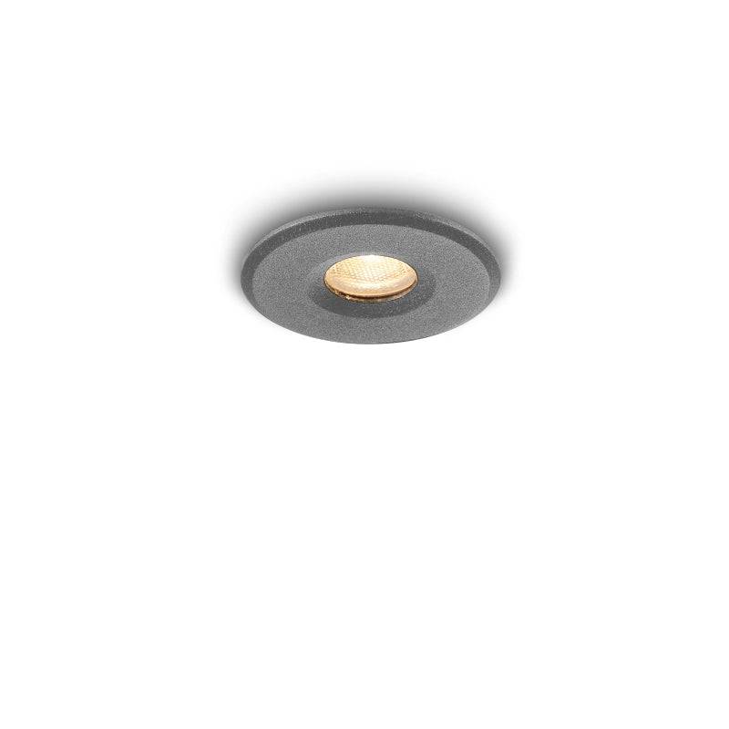3 Watt Grey Small Recessed Bathroom Ceiling Light - Ultra Beam Lighting Ltd