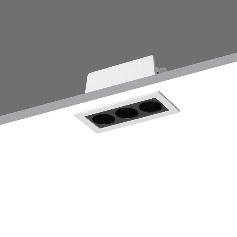 6 Watt Black Recessed Downlighter Fitting - Ultra Beam Lighting Ltd