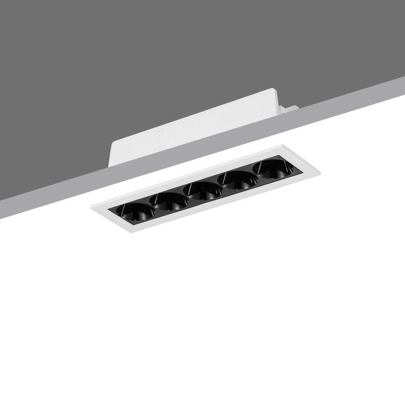 Linear downlight on a white background