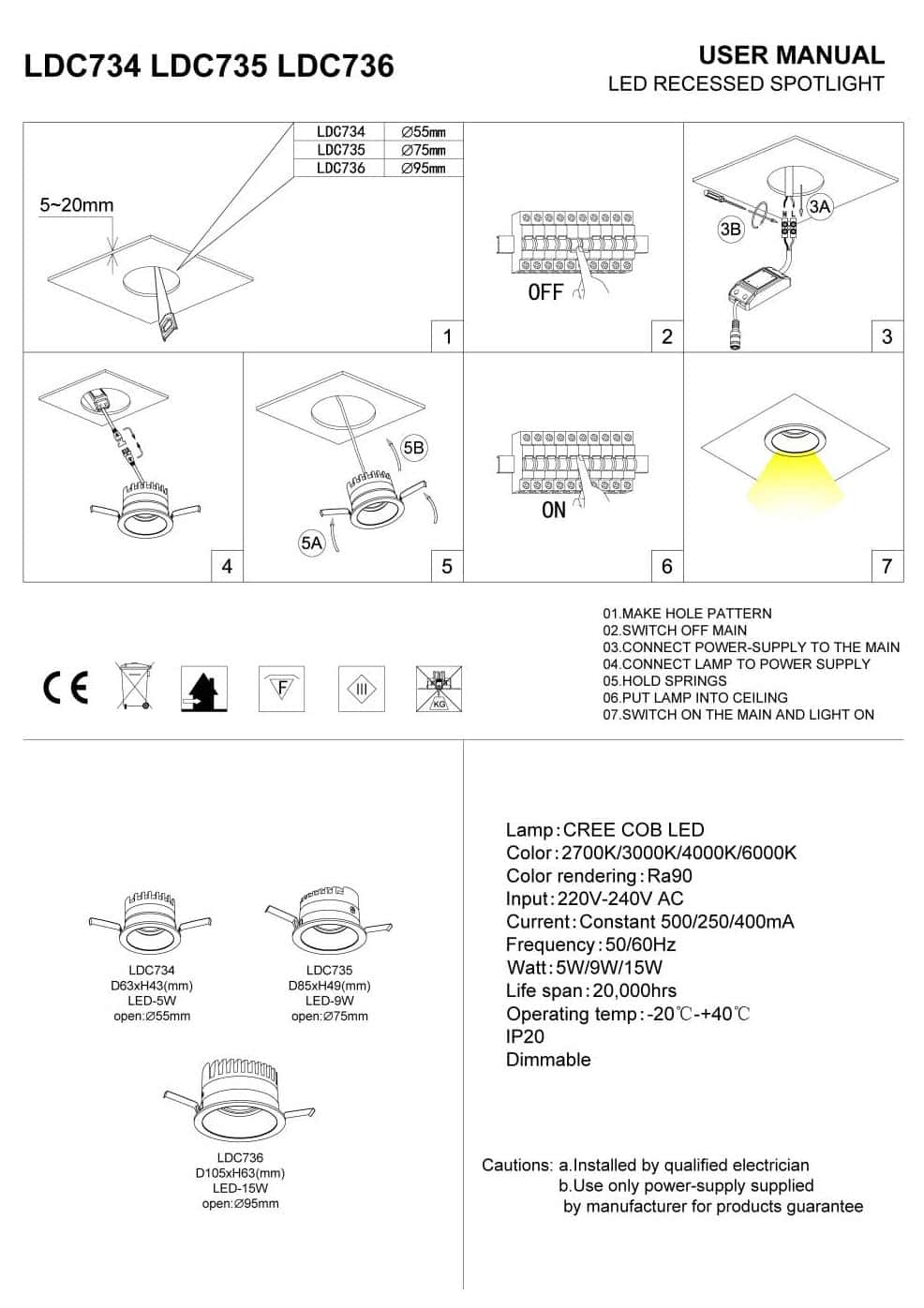recessed spotlight installation guide