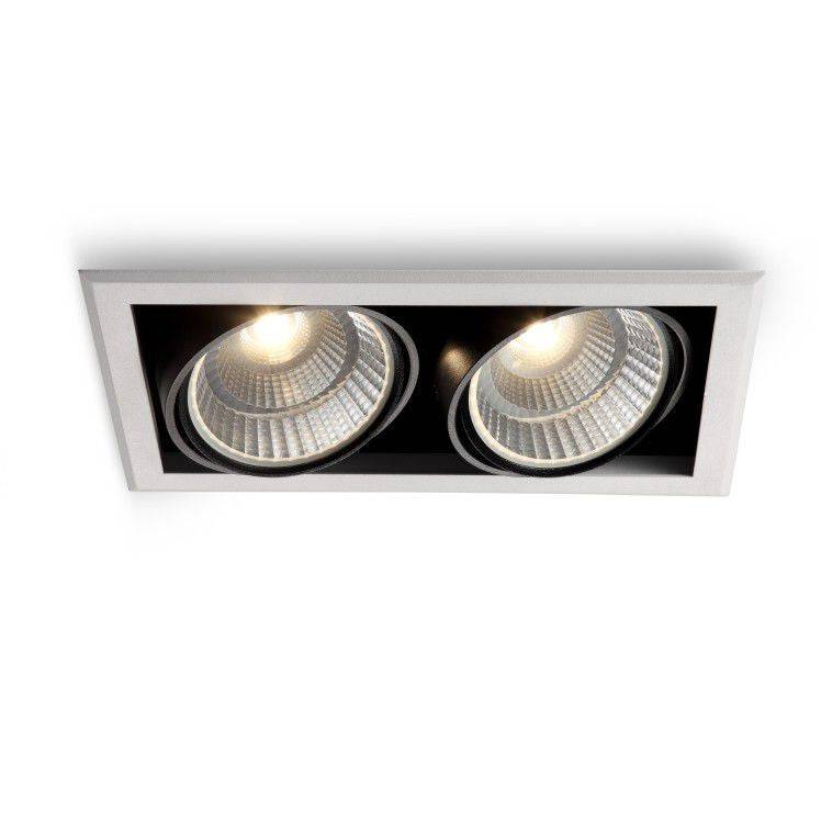 Commercial recessed downlight shown on a white back ground 
