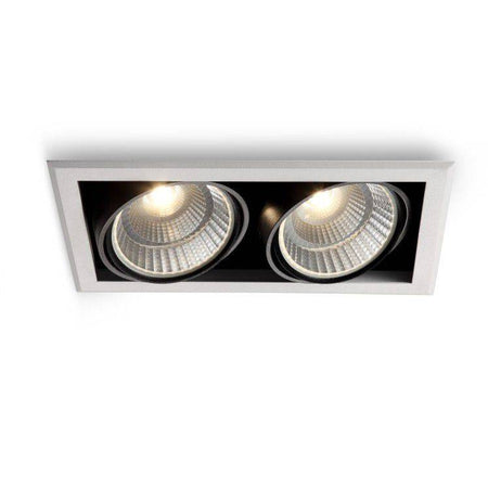 Commercial recessed downlight shown on a white back ground 