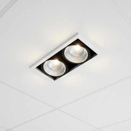 24 Watt Twin Commercial Recessed Downlight - Ultra Beam Lighting Ltd