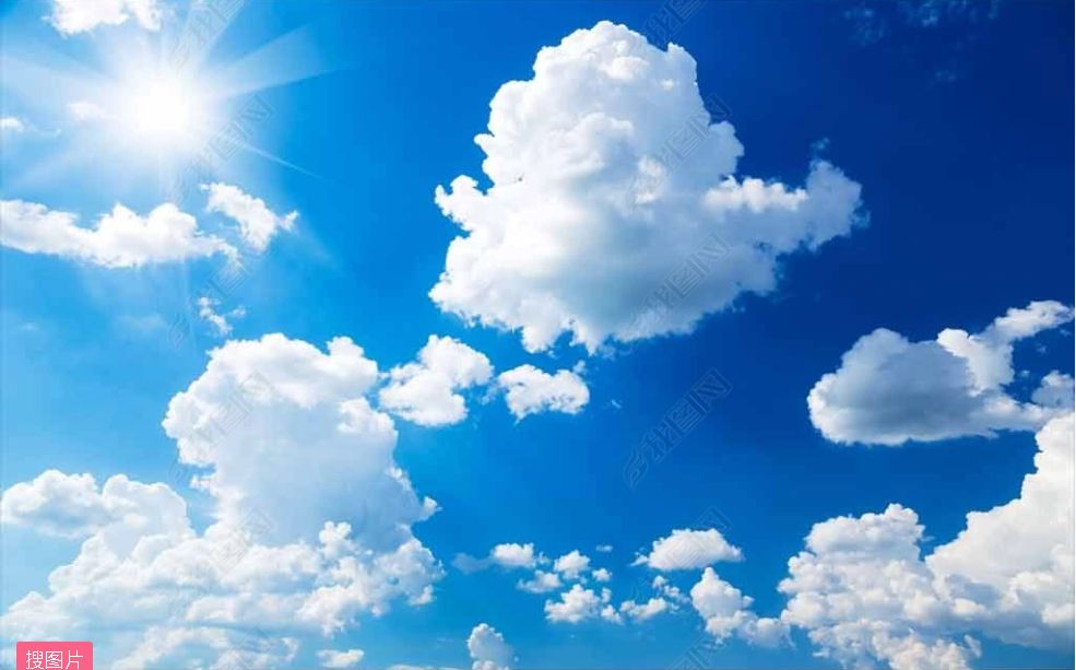 LED sky panel image with sun and blue sky