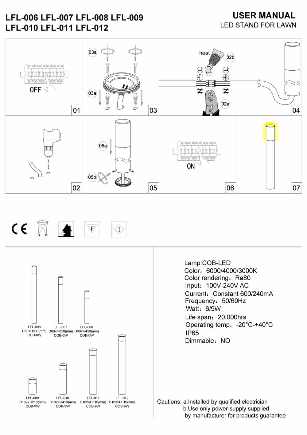 Black driveway bollard light installation guide