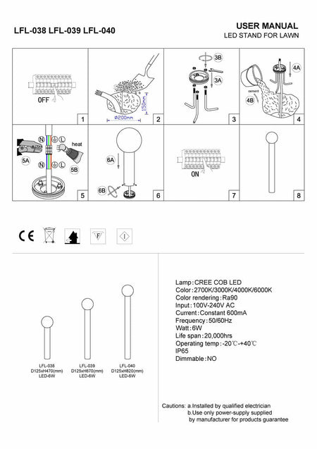 Black outdoor bollard garden light installation guide