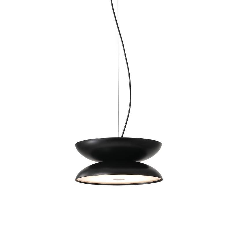 Statement pendant light on a white background