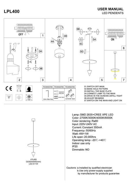 Suspended ceiling light installation guide