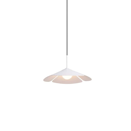 White pendant light fitting on a white background