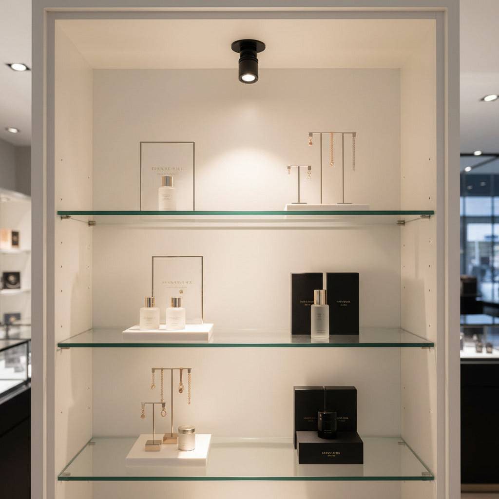 Display Unit Spotlight Black LED Spotlight For Display Cabinet