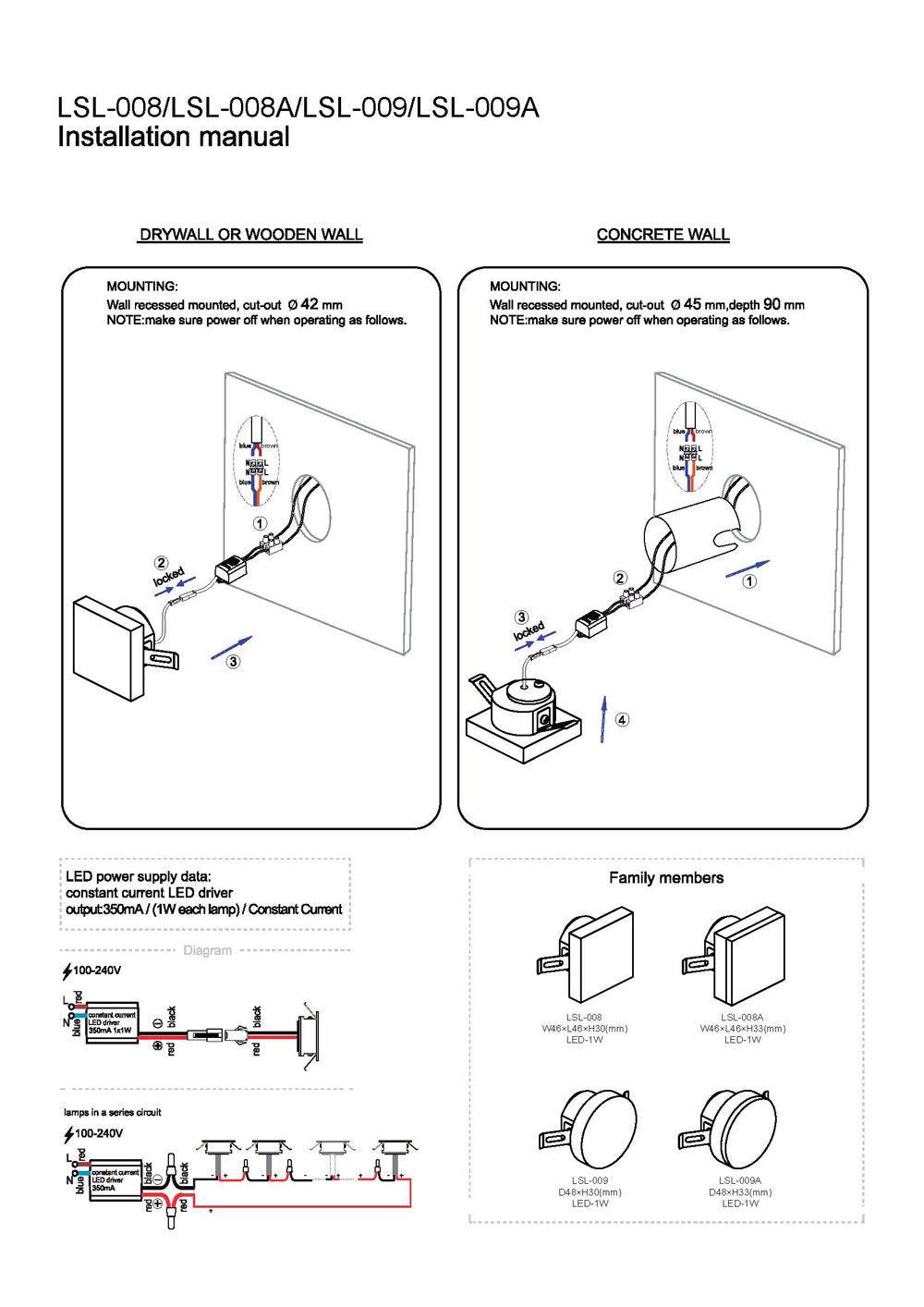 square LED plinth light installation guide