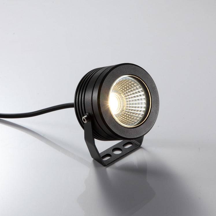 blakc spike spotlight shown on a white background