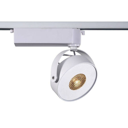 white track lighting fitting on a white background