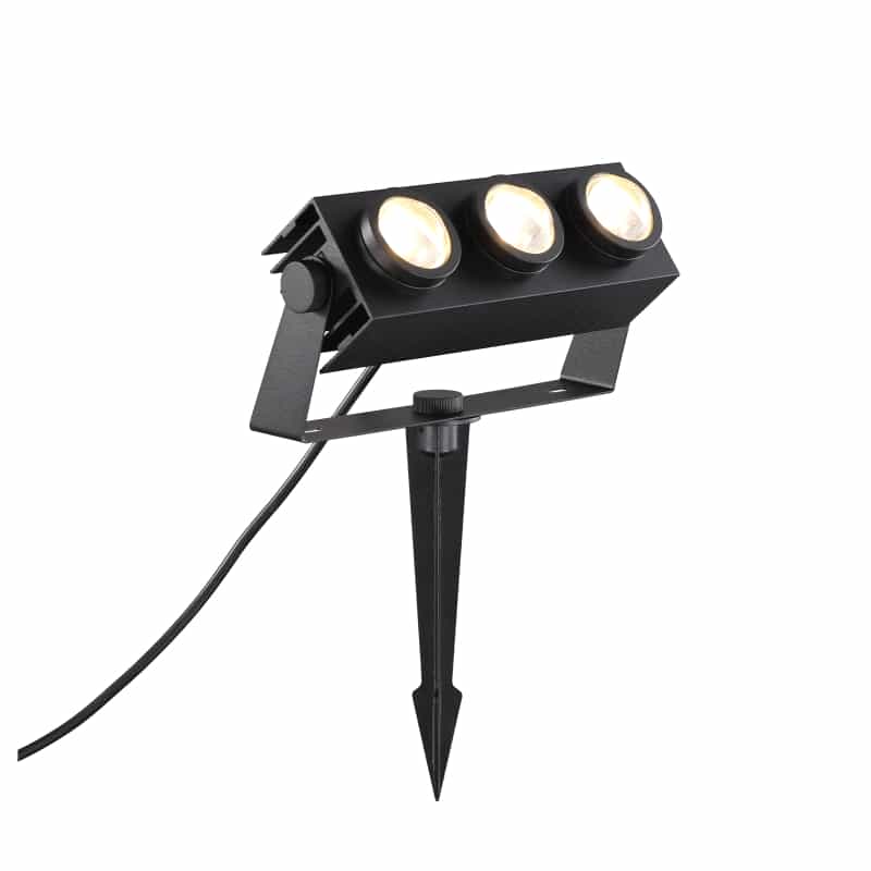 36 Watt LED Black Mains Powered Spike Light - Ultra Beam Lighting Ltd