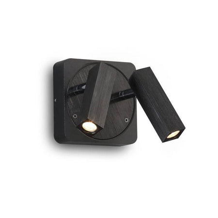 black over bed reading lamp shown on a white back ground