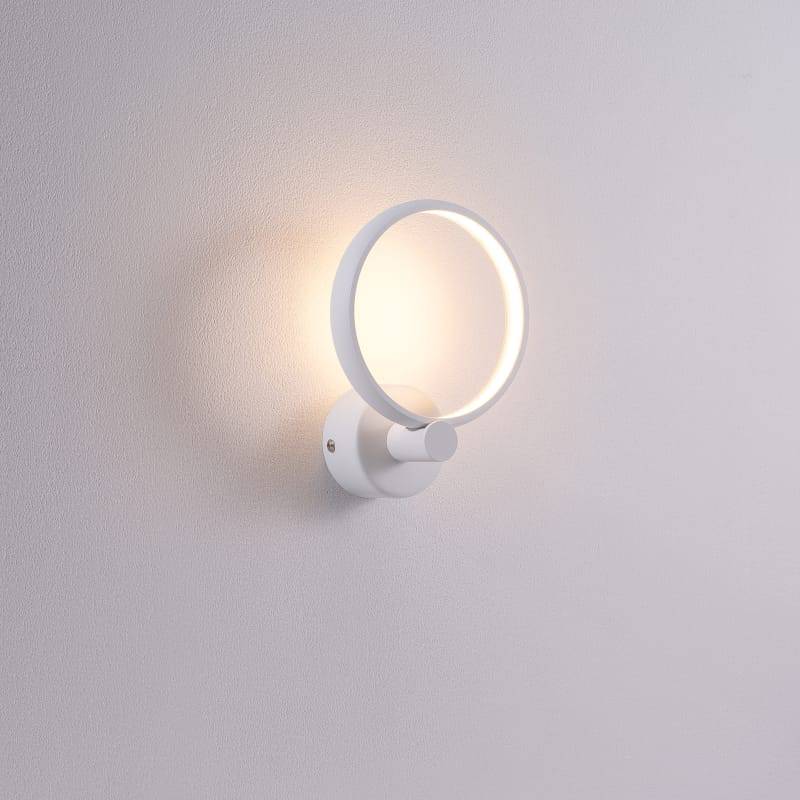 White indoor wall light fixture on a white background
