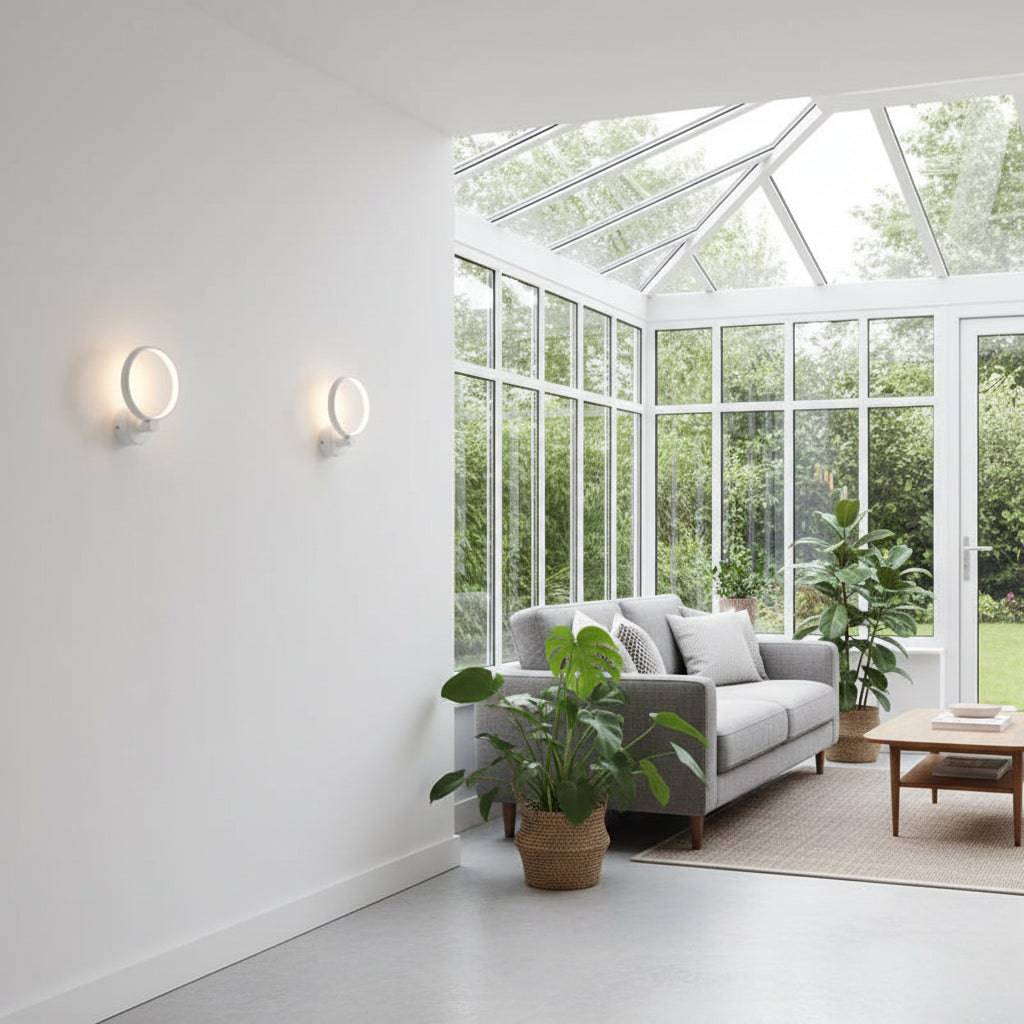 White 6 Watt Indoor Wall Light Fixture