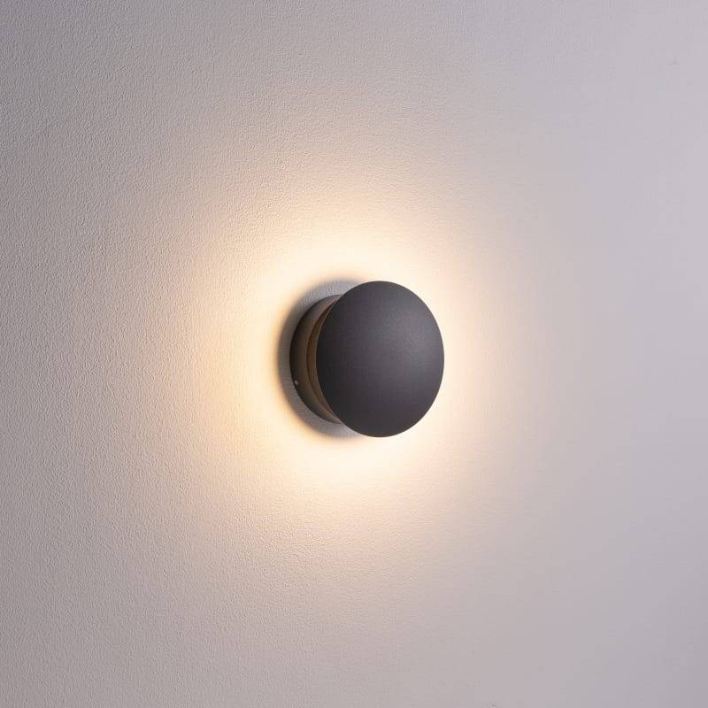 Black inside wall light fixture on a white background