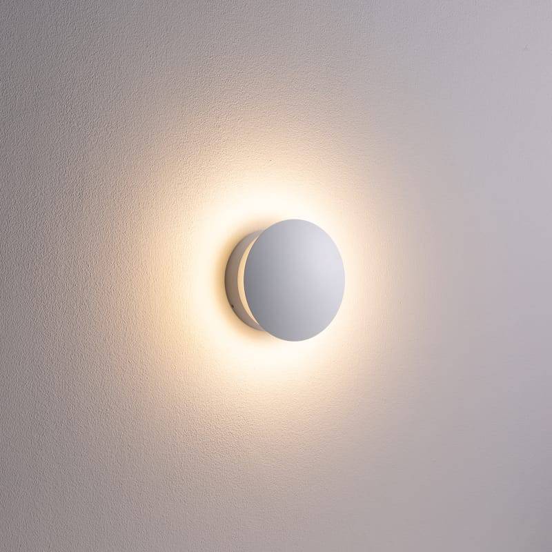 White indoor decorative wall light on  a white back ground