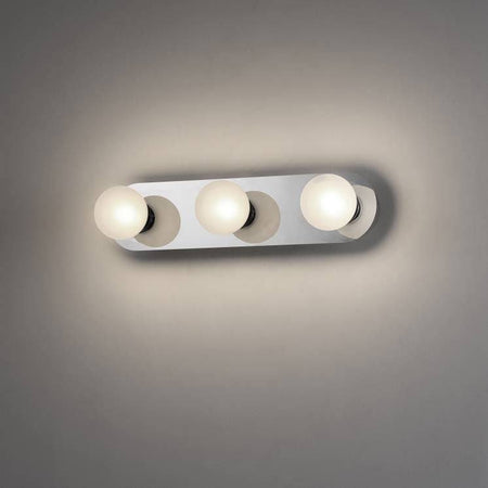 bathroom mirror wall light mounted on a white wall 