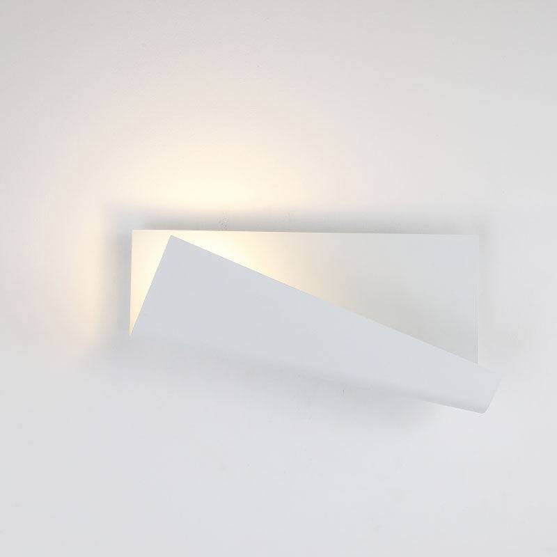 White modern wall sconce indoor on  white background
