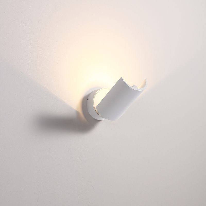 White wall uplighter indoor on a white background