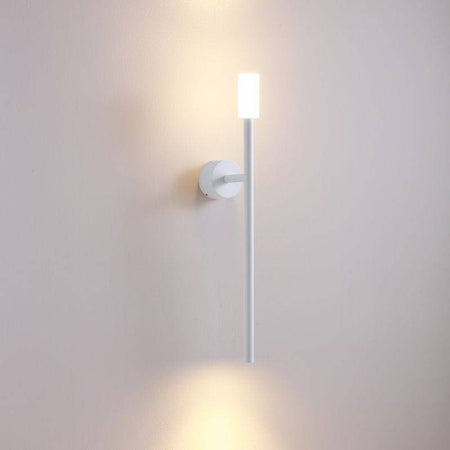 White up down interior wall light on a white background