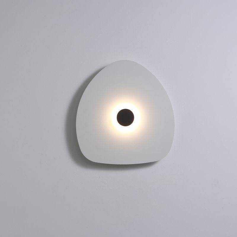 Modern internal wall light on  pale grey background