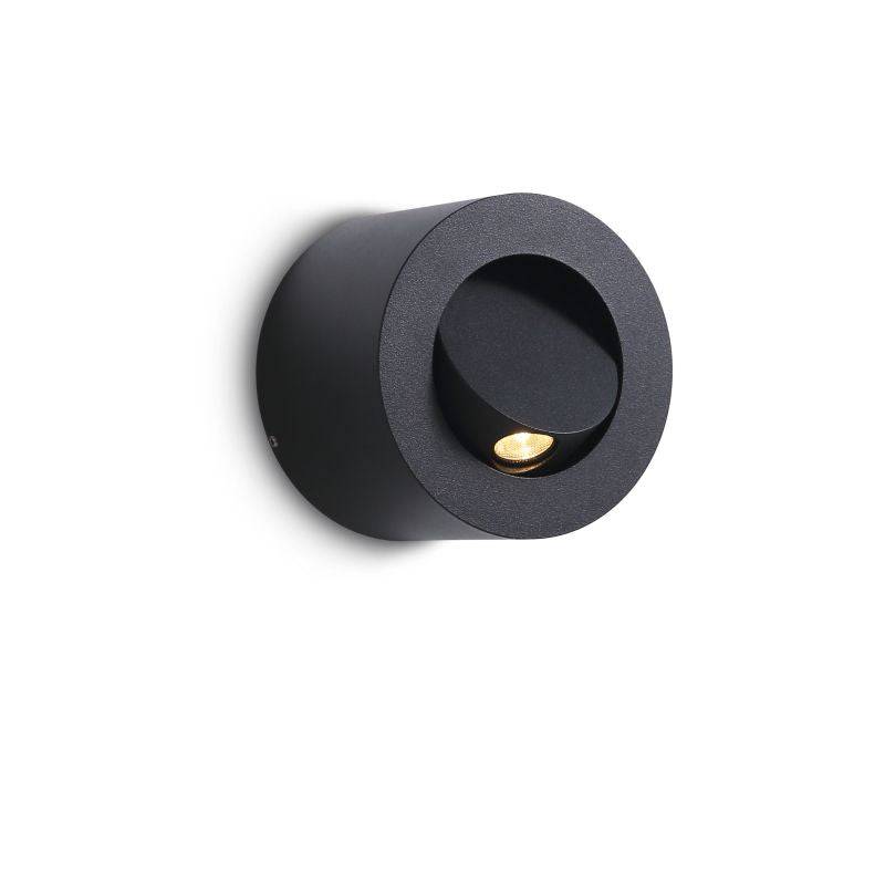 black bedside light for reading shown on a white background