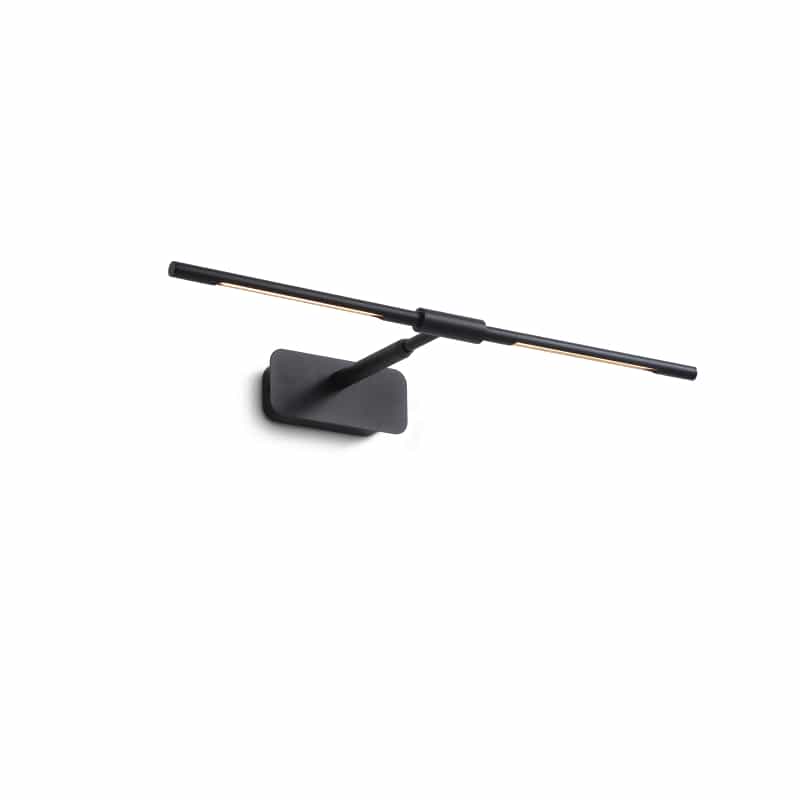 black light for above mirror shown on a white wall 