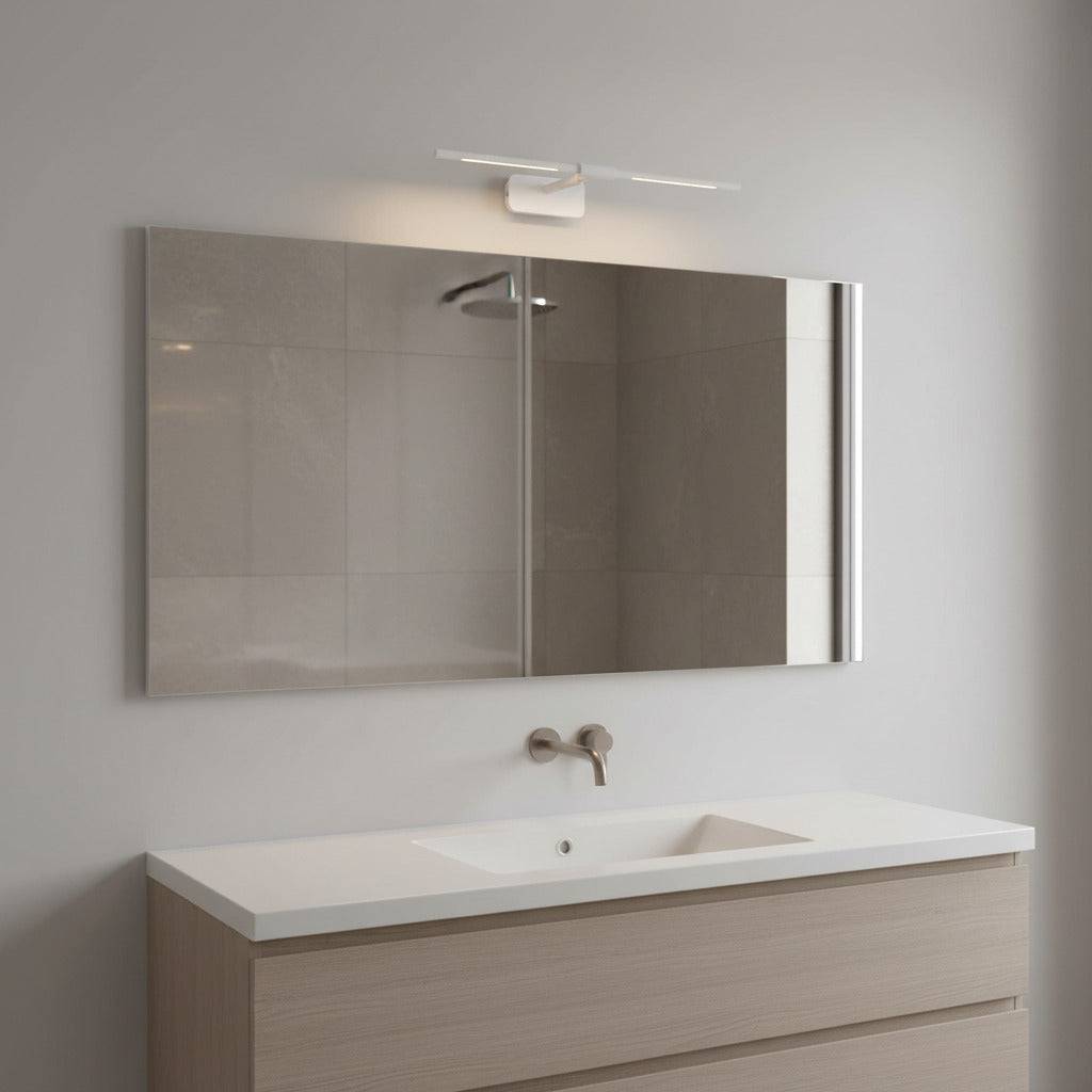 white over bathroom cabinet light mounted over a bathroom cabinet in a modern bathroom