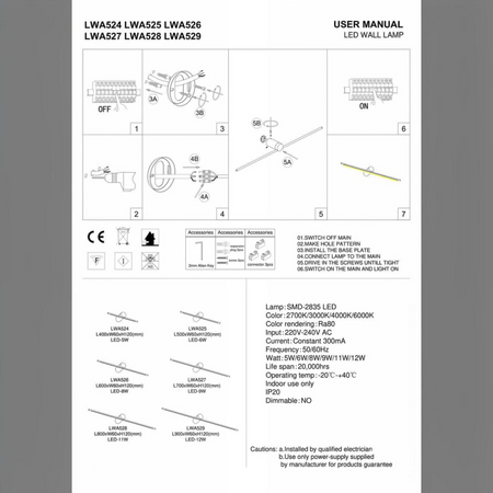 black picture light installation guide