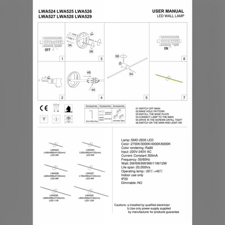 gold small picture light installation guide