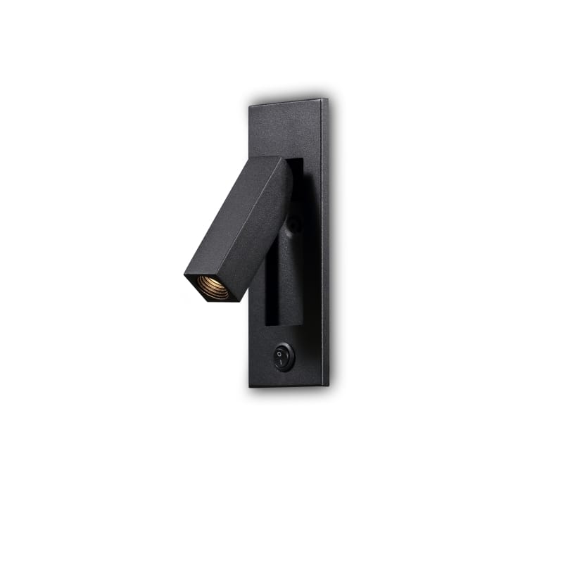black recessed bedroom reading light on a white background as a main product image