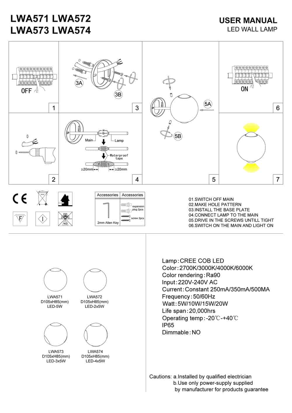 black outdoor downlight wall light installation guide