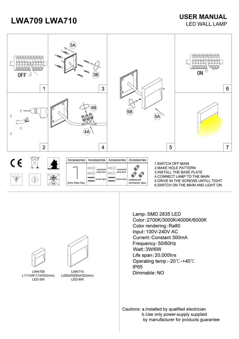 black LED stair light outdoor installation guide